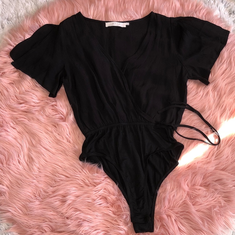 ASTR the Label wrap crossover bodysuit